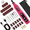 Mini Cordless Rotary Tool kit 3.7V, 18000RPM 5 Variable Speeds Rotary Tool with 36pcs Accessories, Rechargeable Battery, for Grinding, Drilling, Cutting, Sanding, Carving, DIY